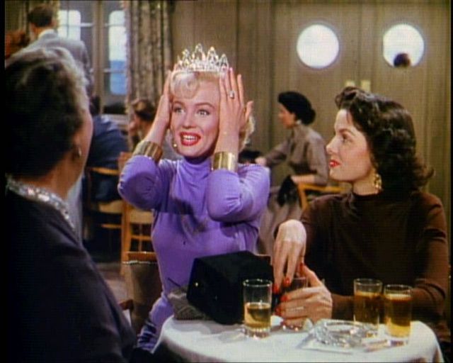 Marilyn Monroe and Jane Russell star in Howard Hawks's classic screwball musical comedy Gentlemen Prefer Blondes, being screened for one week only at Film Forum, which has a restored print. 